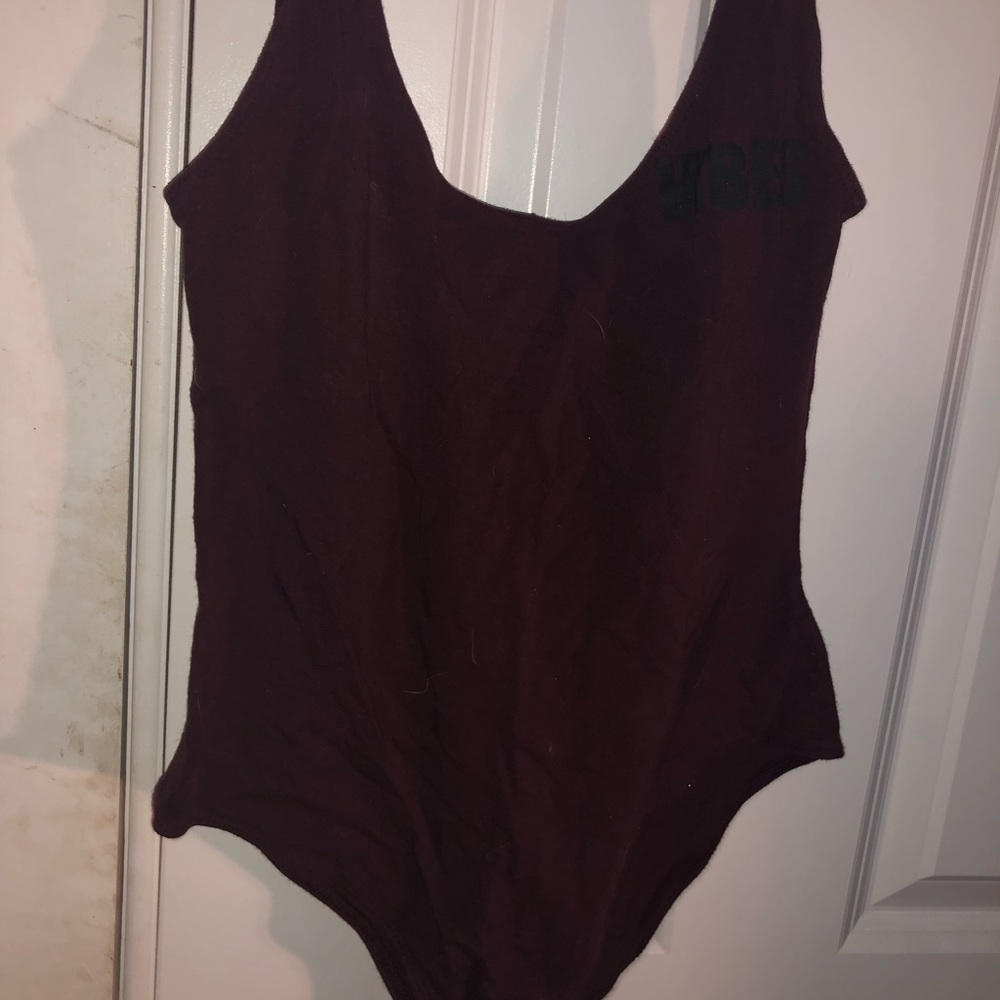 Maroon one piece